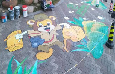 上犹夏季画地面彩绘会遇到的问题