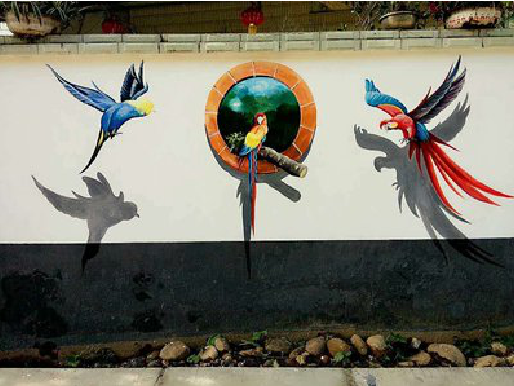 上犹视觉错位-3D墙绘设计