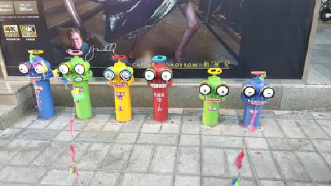 上犹商业区彩绘