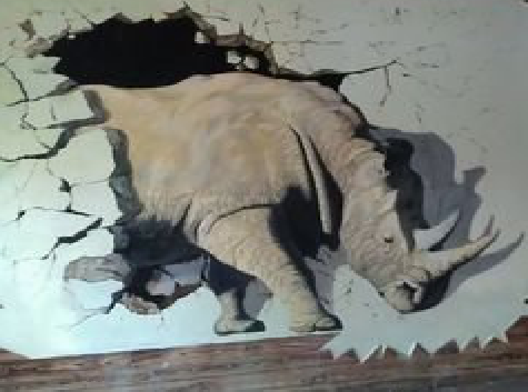 上犹在墙绘中，如何绘制3D效果？