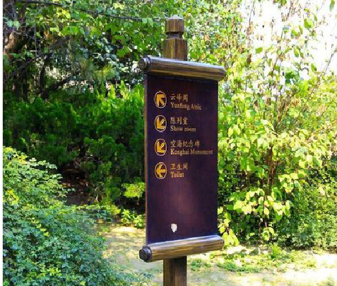 上犹标识牌与环境之间有什么关系？